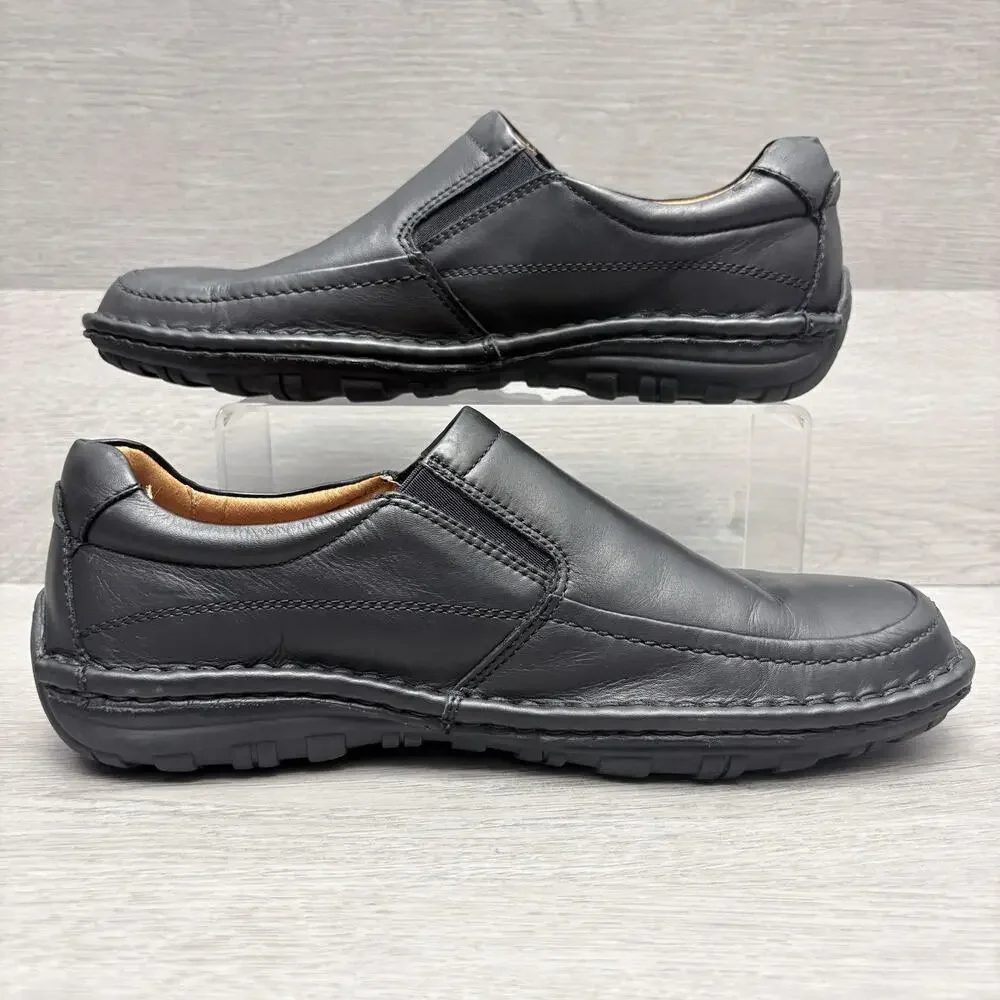 Pikolinos Loafers NAVARRA Black Leather Slip On Moccasin Driving Shoe EU 42